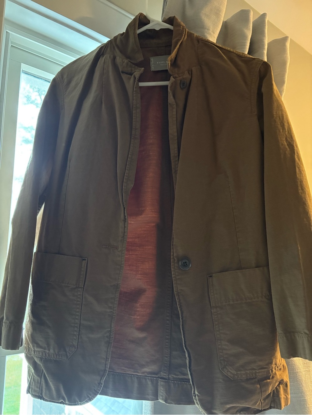 Everlane Olive Brown Lightweight Field Jacket